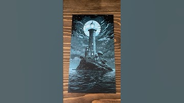 3d printed lighthouse - amazing filament painting #hueforge #3dprinting