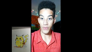 How I Draw Pikachu in 60 seconds