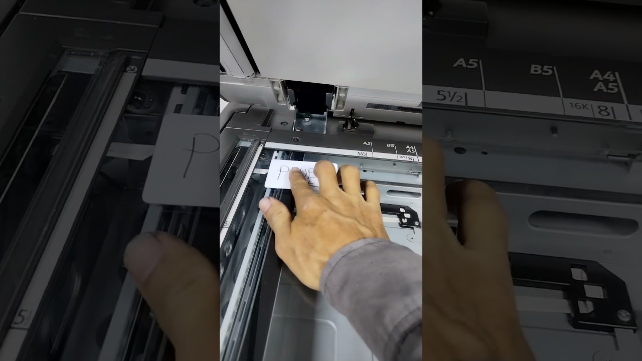 How to copy an enlarged ID card on a Ricoh MP C3003 - YouTube