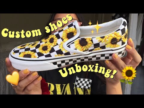 custom vans unboxing