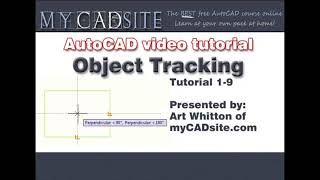 AutoCAD Tutorial Lesson 1-9 Object Tracking (Complete Beginners Course) Details