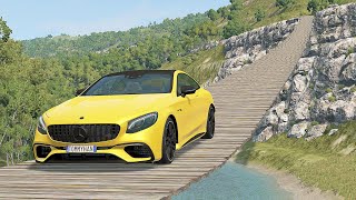 Mobil vs Suspension Bridge #4 - BeamNG Drive