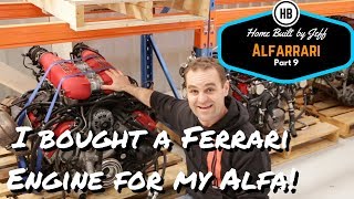 I bought a Ferrari engine for my Alfa!  Alfarrari 105 project car build part 9