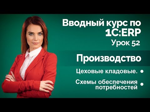 1С:ERP Урок 52. Производство. Цеховые кладовые