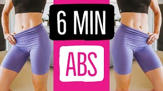 6 MIN HIIT AB WORKOUT | CARDIO | FAT BURNING