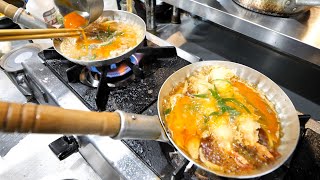 広島）カツ丼！天ぷら！サラリーマン働く男たちを支える爆速提供うどん屋丨Udon Restaurant's Ultimate Egg Rice Bowl