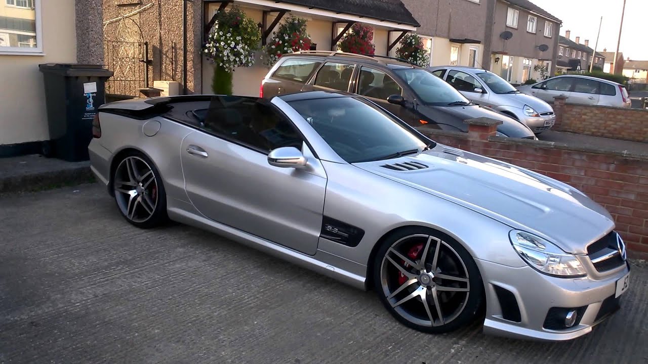 mercedes sl63 amg roof opening YouTube