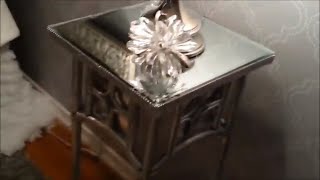 Watch me turn my skinny side table into something completely different. -~-~~-~~~-~~-~- Please watch: "Flower Mirror Box | Dollar 