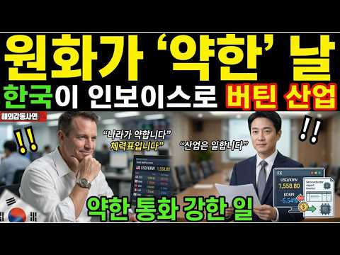 [해외감동사연] "원화가 약하면 나라가 약한 겁니다" 뉴욕 달러 트레이더가 서울 딜링룸에서 멈춘 이유
