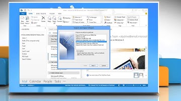 Export .PST File Data in Microsoft® Outlook 2013