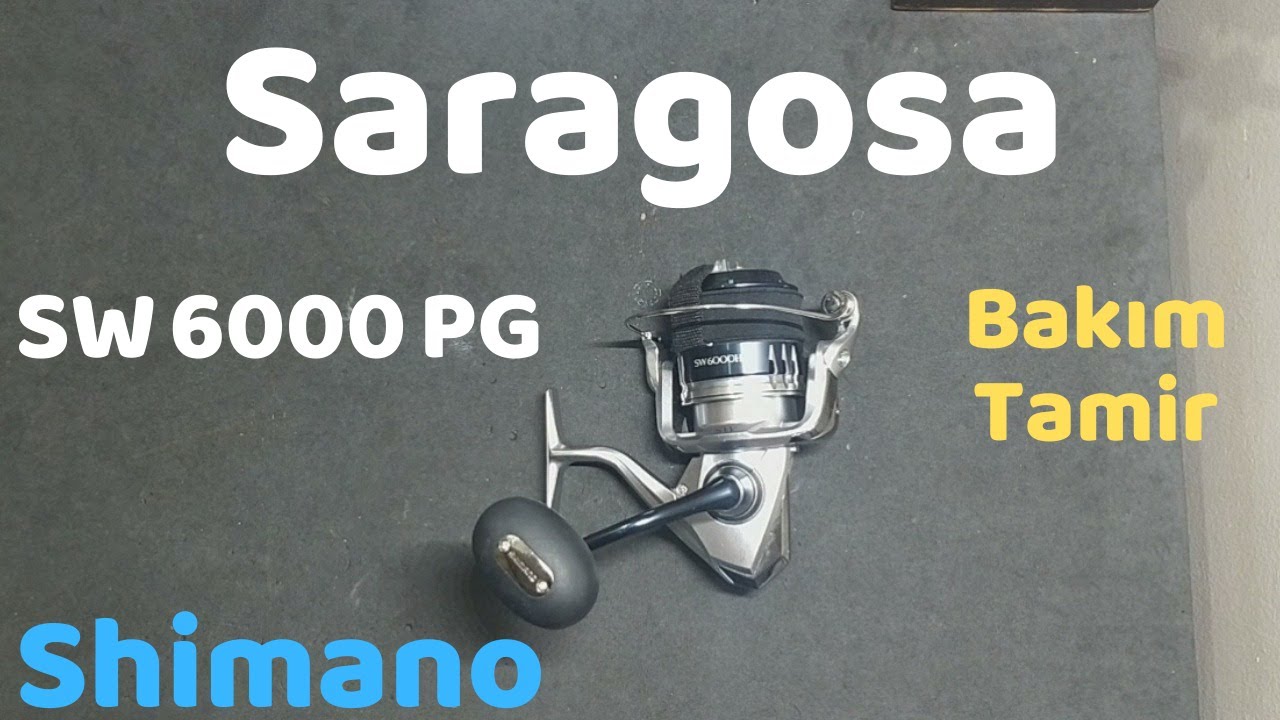 Shimano Saragosa SW 6000 olta makinesi tamiri | fishing reel repair