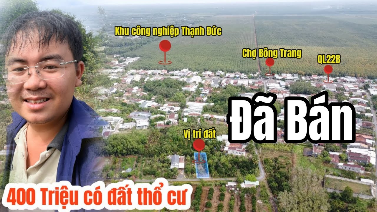 đã bán 400 triệu sở hữu đất thổ cư gần chợ khu công nghiệp gò dầu xe ô tô tới chỗ có vườn