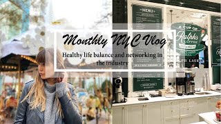Monthly NYC vlog: switching up my gym routine, eating healthy and networking in the fashion industry