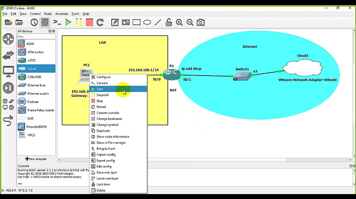 Hướng dẫn cấu hình router trong gns3