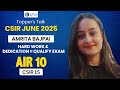 Meet CSIR NET AIR 10 - AMRITA BAJPAI - HARD WORK AND DEDICATION = QUALIFY EXAM