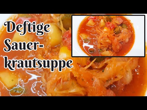 herzhaft-deftige Sauerkrautsuppe