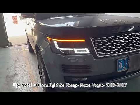 Фари передні стиль 2023 LED Range Rover L405 Vogue 2013-2017 Ренж Ровер рестайлінг Autobiography L460, видео 1