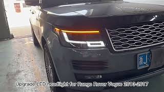 Upgrade LED headlamp headlight for Land Rover Range Rover 2013-2017 Projector Lens assembly Plug And Play Upgrade 2018 Led Headlight For Land Rover Range Rover Sport 2014 2017