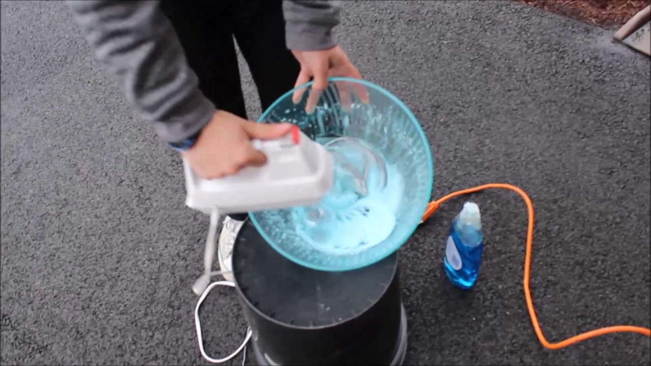 Dish Soap VS. Hand Mixer What Happens? YouTube