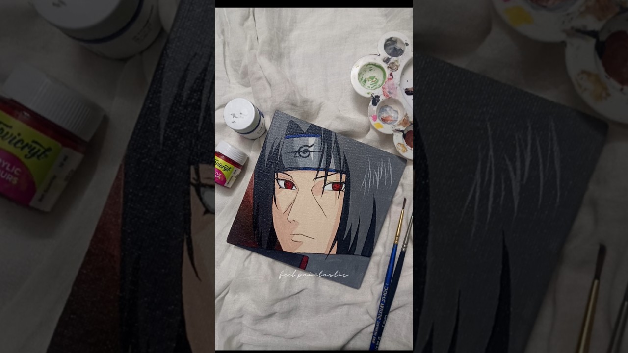 Itachi Uchiha canvas painting❤️