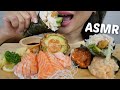 ASMR SUSHI CONES *Spicy Salmon, Chopped Scallop &amp; Dynamite, Salmon Belly Sashimi &amp;Volcano Avocado