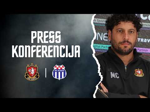 Press konferencija ∣ Trener Mario Carević i igrač Dušan Stevanović uoči Rudeša
