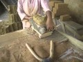 Making bricks by hand