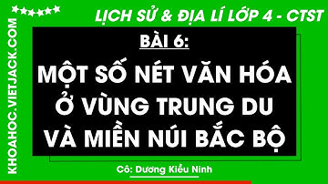 Lịch sử và Địa lí Lớp 4 Bài 6: Một số nét văn hoá ở vùng Trung du và MNBB | Chân trời sáng tạo