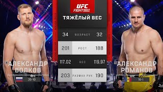 БОЙ: Александр Волков - Александр Романов | UFC Las Vegas