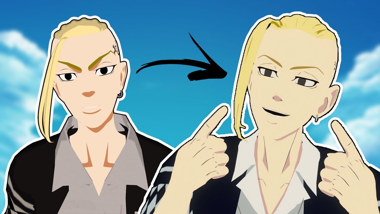 draken fez harmonização facial no tokyo revengers vr