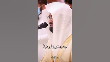 ﴿وَمَا تَدْرِي نَفْسٌ مَّاذَا تَكْسِبُ غَدًا ۖ ﴾[ لقمان: 34] 🎧القارئ ناصر القطامي