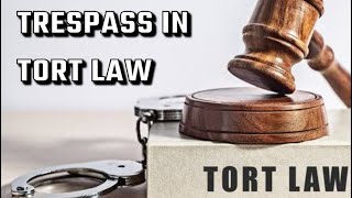 Trespass in Tort law | LLB | Torts | law of torts | Law | tort law | law school
