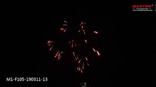 Hot Sale 4 Inch Red Coconut Crossette Shells Fireworks