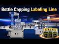 Double Head Servo Capping & Labeling Line for Chickpea and Edible Bean Bottle Packaging