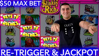 STINKIN' Rich Slot Machine JACKPOT - $50 Max Bet