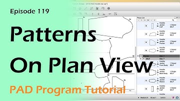 Setting The Patterns On Plan View_Hood Zip Up  [PAD System Tutorial]