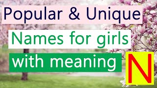 Popular baby names for girls with meaning | Unique Arabic Muslim Islamic female names N screenshot 4
