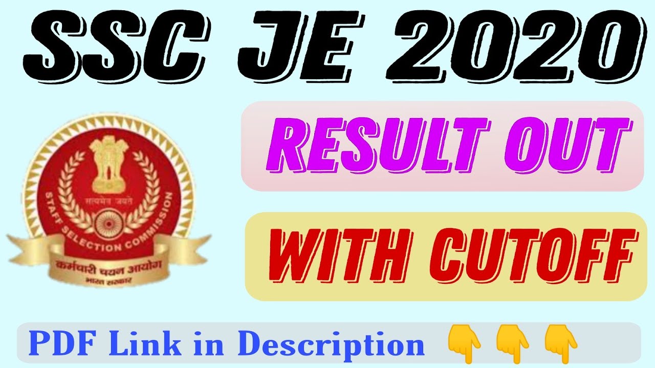 SSC JE 2020 RESULT ANALYSIS  | PAPER -1 | CUTOFF | TOTAL STUDENTS