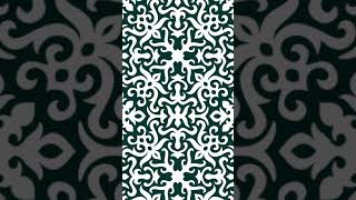 Abstract Floral Seamless Pattern CorelDraw #shorts