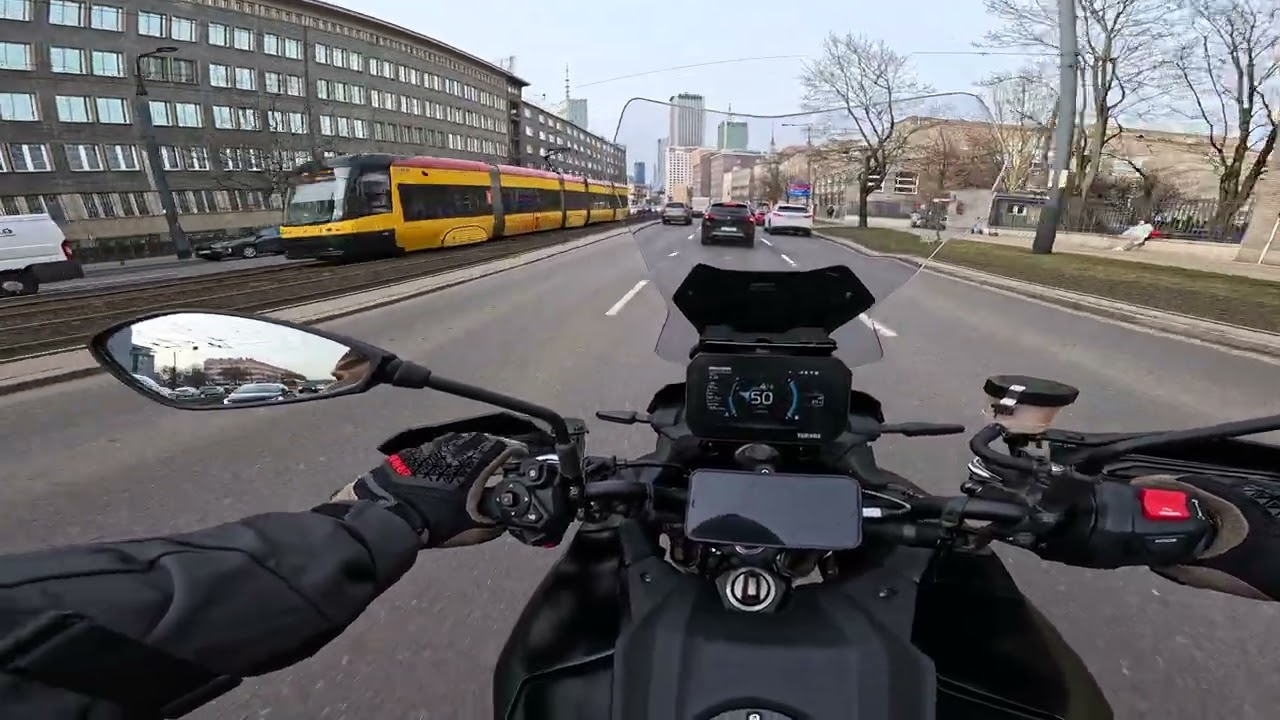 4K. The Very First Ride of New 2026 Season part 02. YAMAHA Tracer 9 GT. POV Urban Ride. City Ride.
