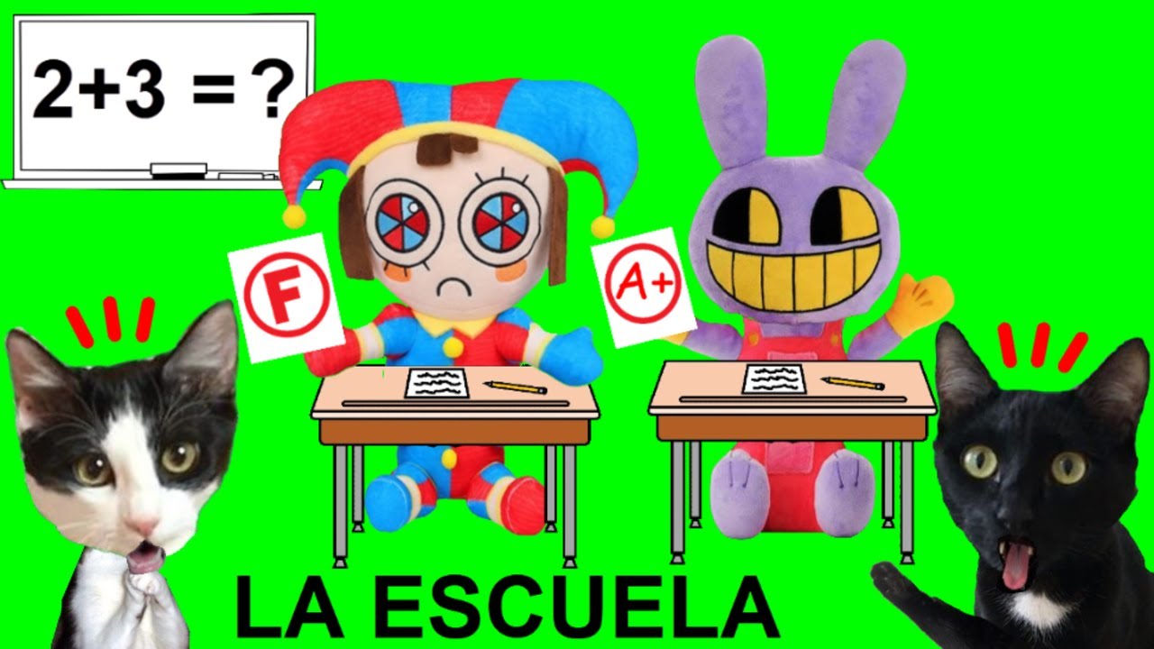 La escuela de Amazing Digital Circus con Pomni vs Jax del circo digital / Videos de Luna y Estrella