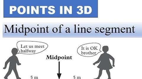 POINTS IN 3D: Midpoint of a line segment