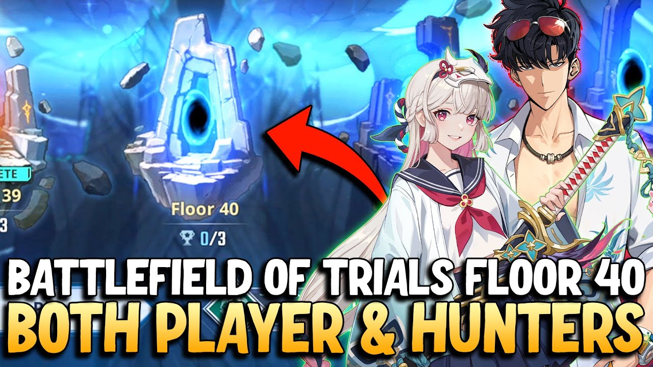 Battlefield of Trials - Floor 40 | Both Player and Hunters Mode | Solo Leveling: ARISE