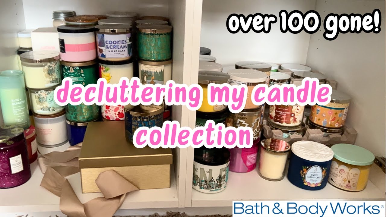 Decluttering my entire candle collection - Bath and body works
