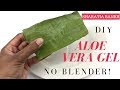 How to Make Aloe Vera Gel WITHOUT a BLENDER! SUPER FAST & EASY! |Sharatia Banks