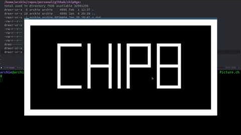 Writing a CHIP-8 emulator (interpreter) in Go - chip8go