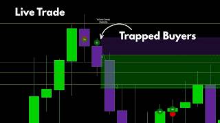 Live NQ Trade Showing Trapped Buyers - Easy Setup
