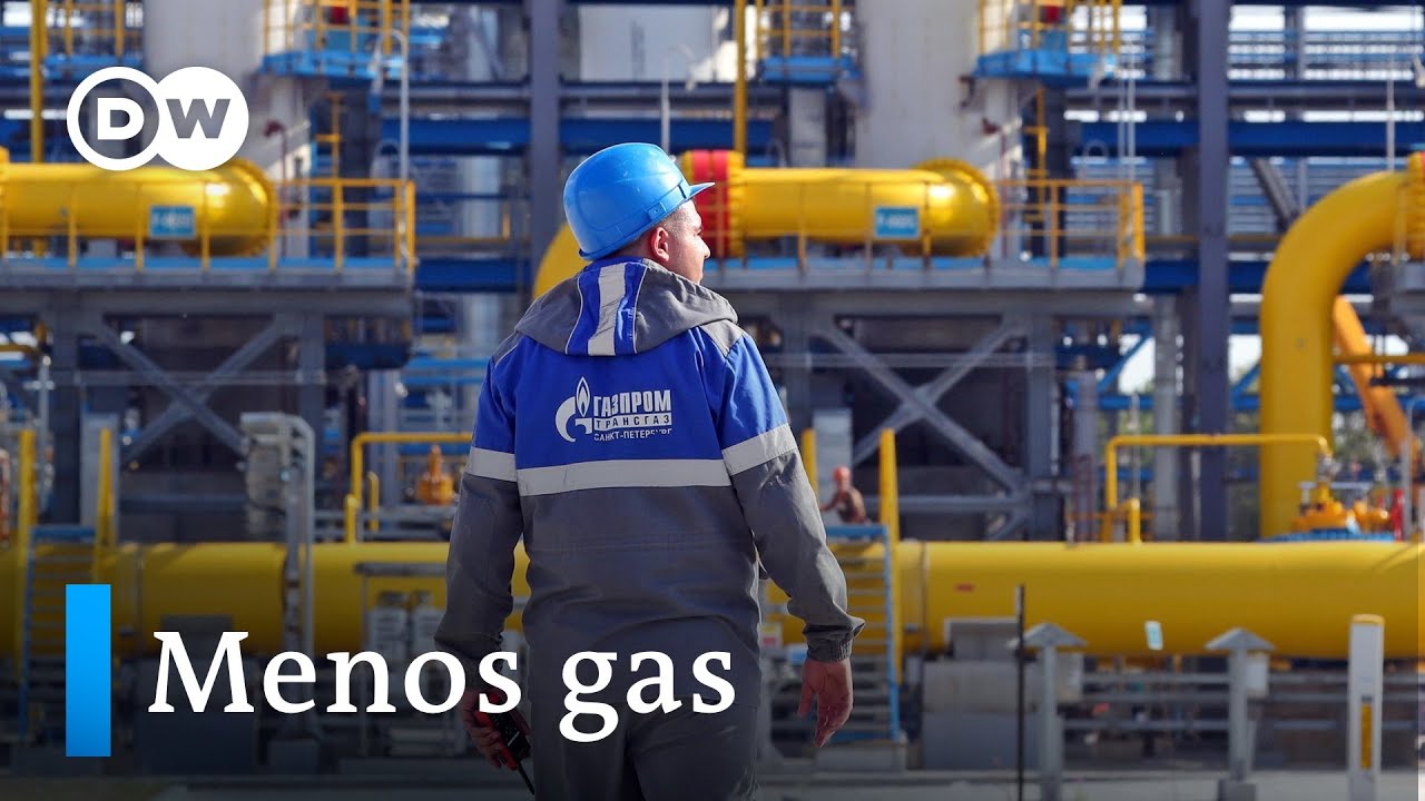 Rusia vuelve a reducir el suministro de gas a Europa - YouTube