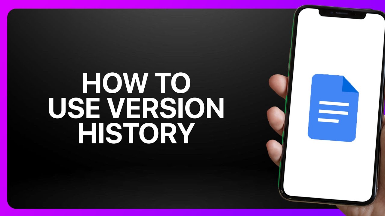 How To Use Version History In Google Docs ! Tutorial - YouTube