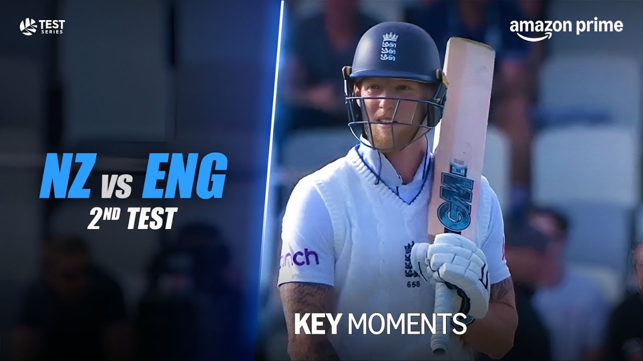 NZ vs ENG 2nd Test Day 2 - Cricket Highlights | Prime Video India - YouTube